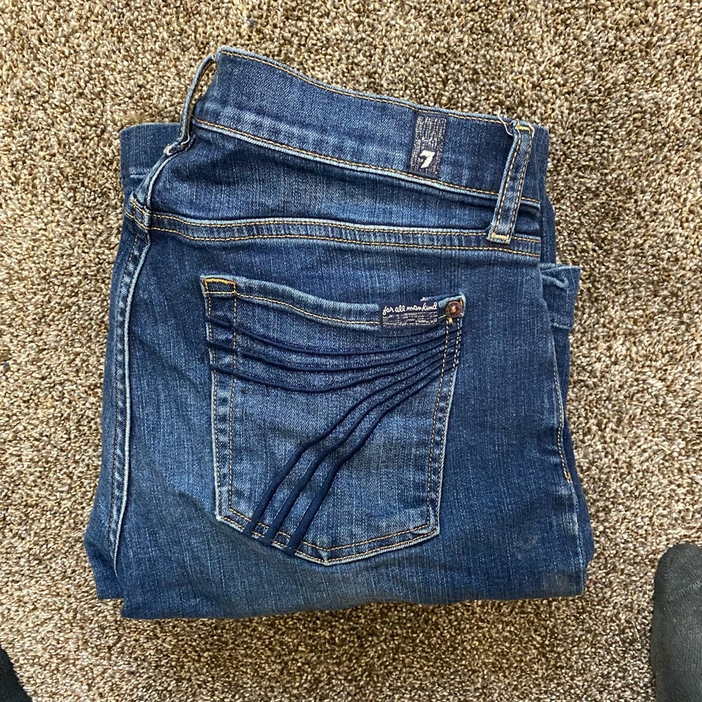 7 for all man kind dojo strechy jeans